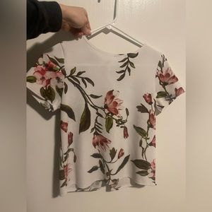 Flower crop top